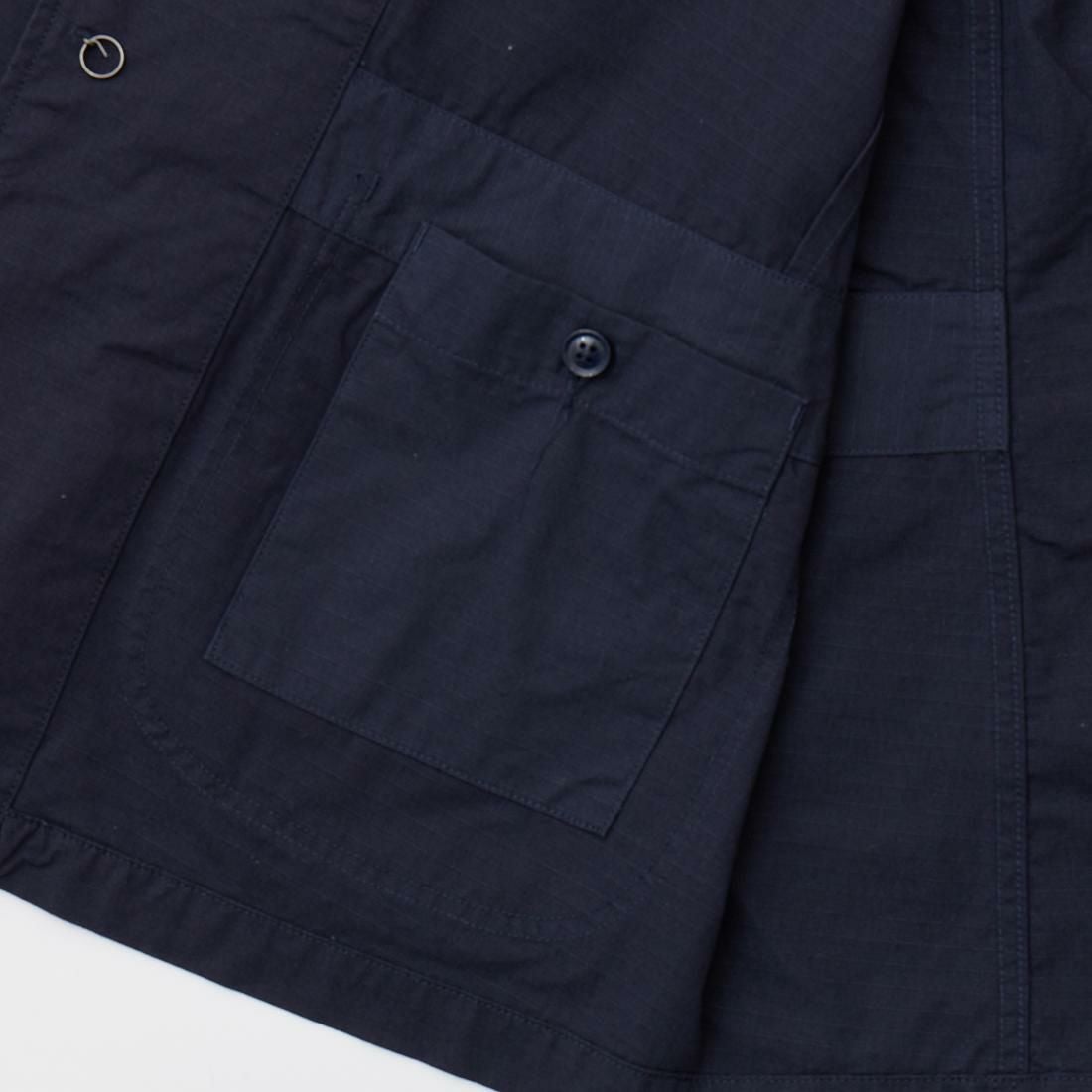 エンジニアード・ガーメンツ シャツジャケット コットンリップストップ Dネイビー ENGINEERED GARMENTS (エンジニアドガーメンツ) SW205 BEDFORD JACKET