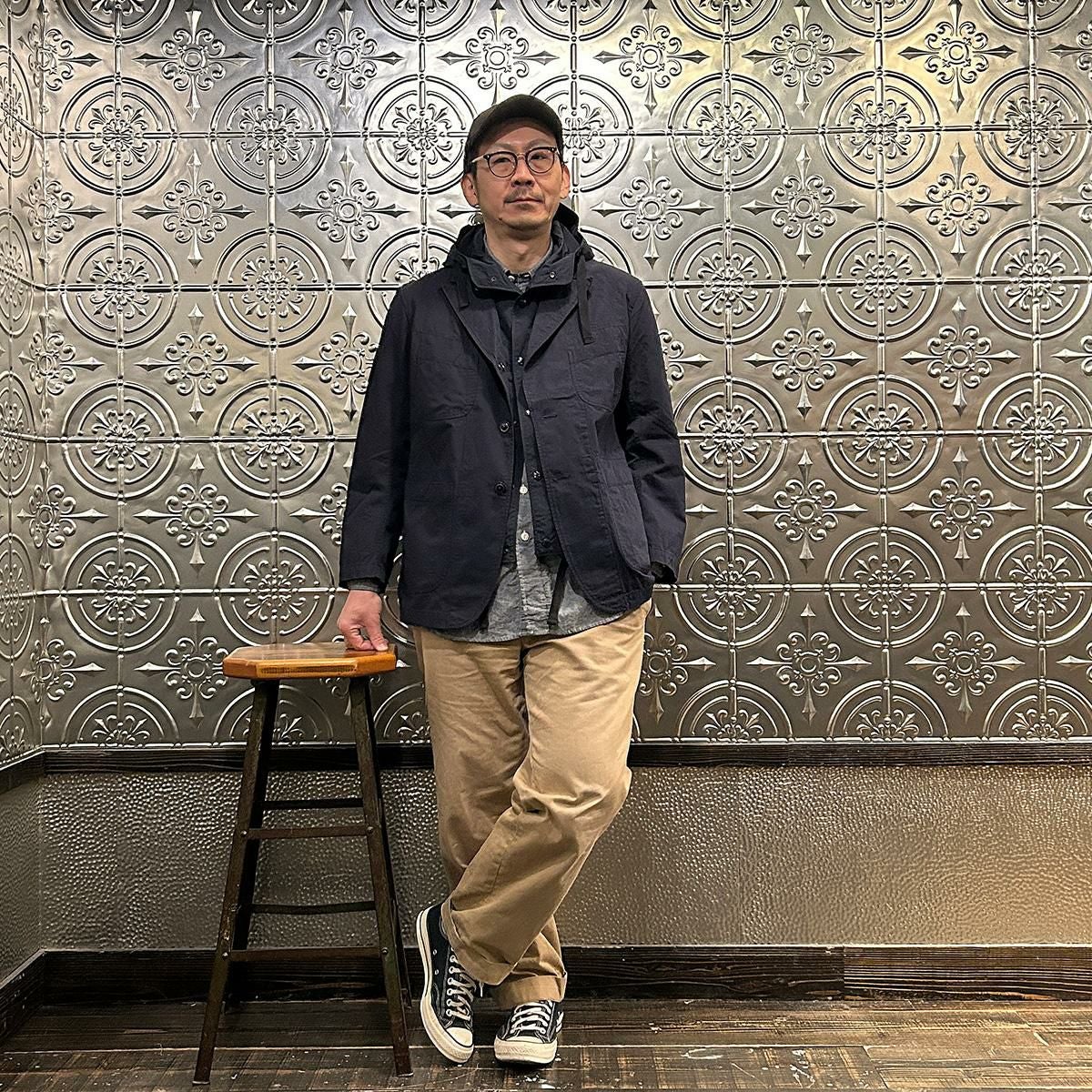 エンジニアード・ガーメンツ シャツジャケット コットンリップストップ Dネイビー ENGINEERED GARMENTS (エンジニアドガーメンツ) SW205 BEDFORD JACKET