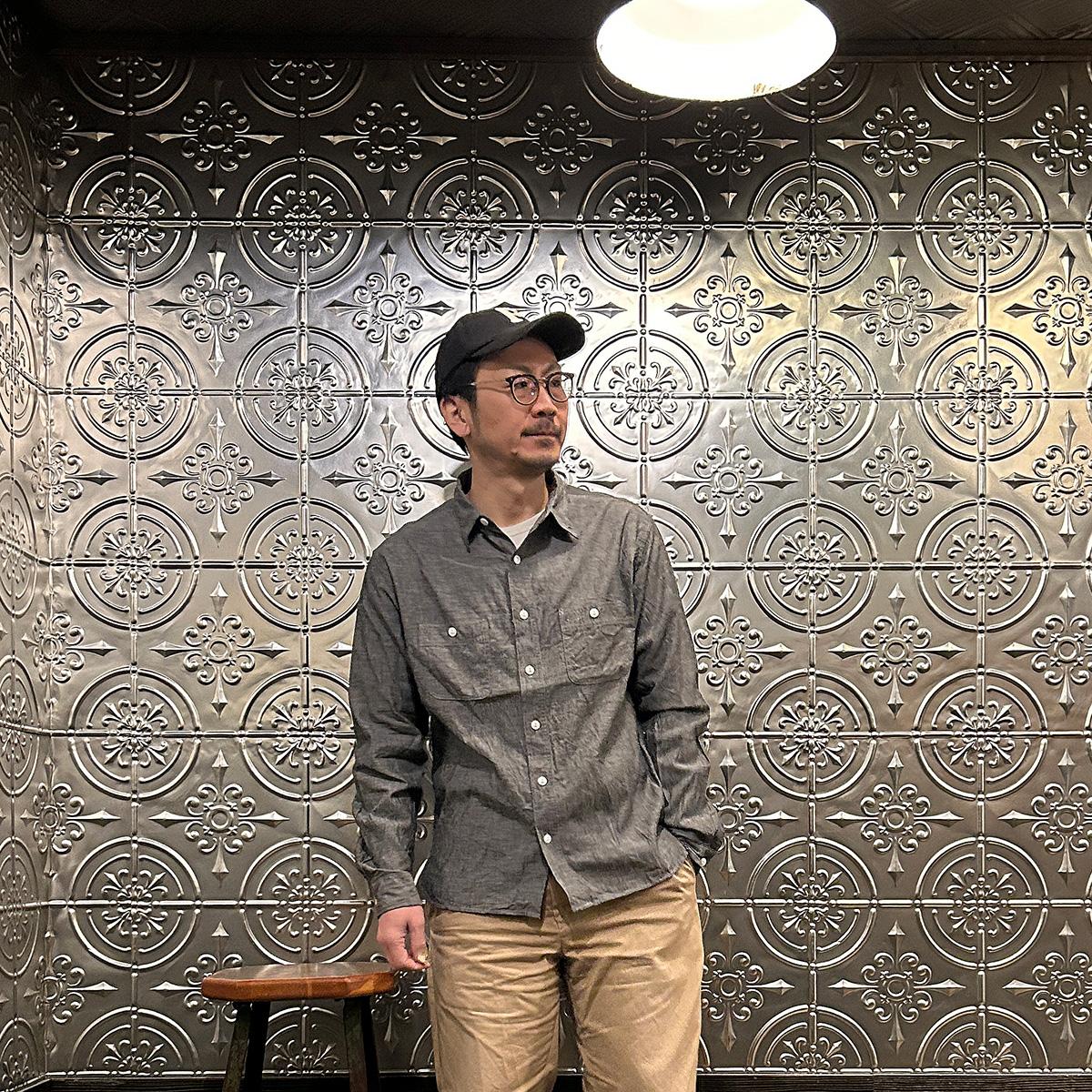 EMPIRE＆SONS Fabric Utility Shirt Mサイズ EMPIRE＆SONS Fabric