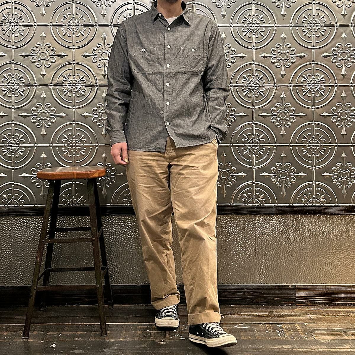EMPIRE & SONS (エンパイアアンドサンズ) ブラックシャンブレー ワーク