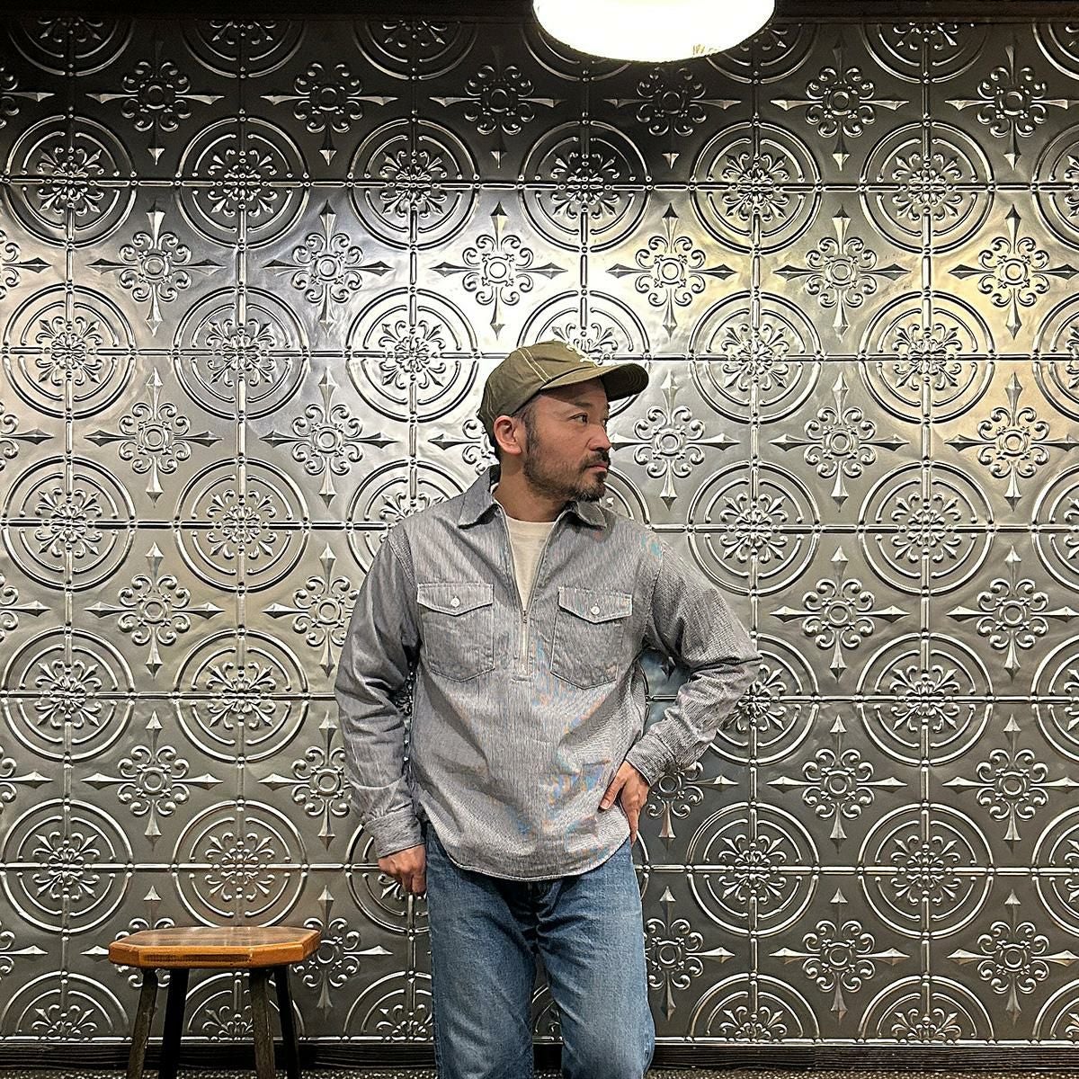 EMPIRE & SONS (エンパイアアンドサンズ) ヒッコリーストライプ ハーフ