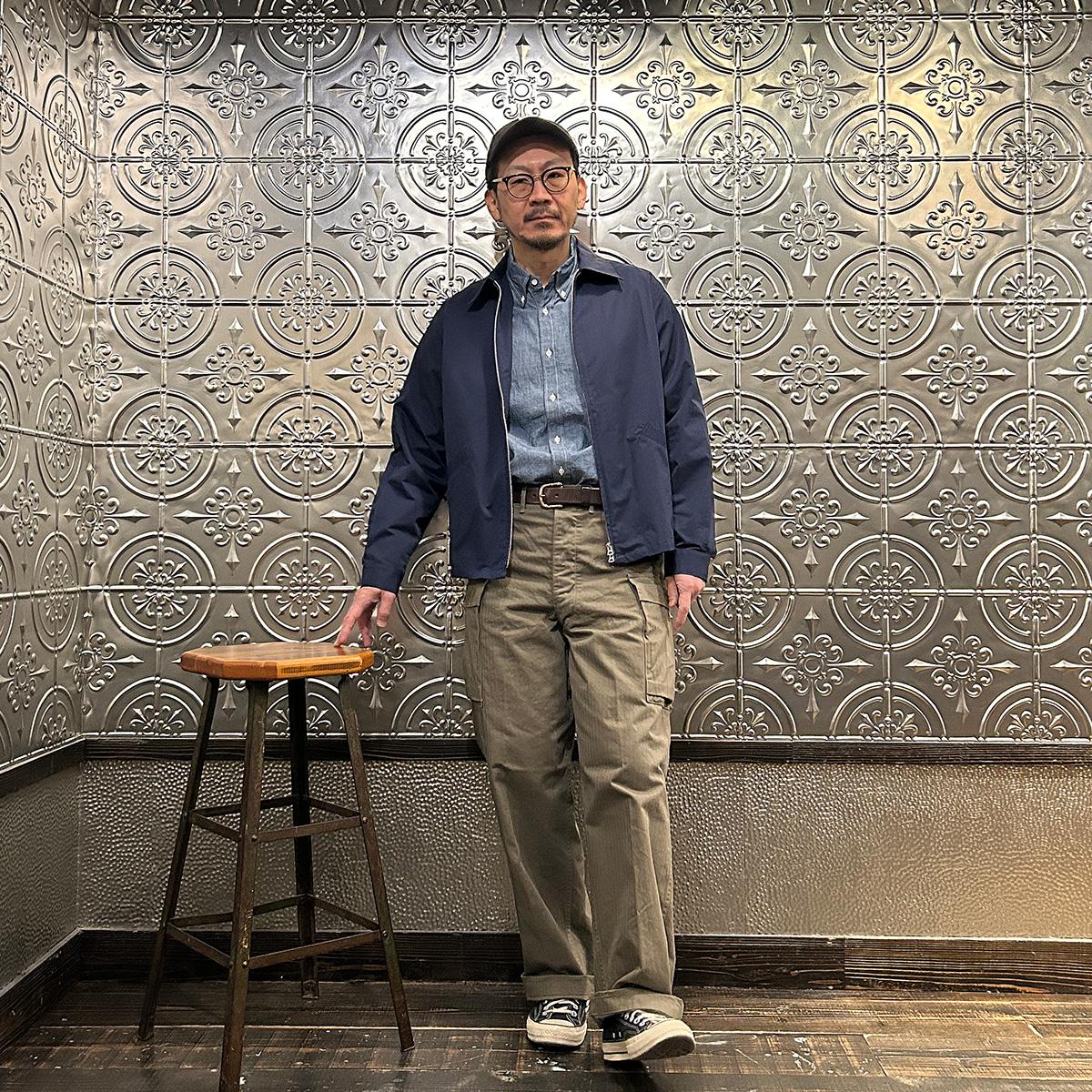 田中シェンさん着用 FELCO（USA）ナイロン・プルオーバーベスト紺40