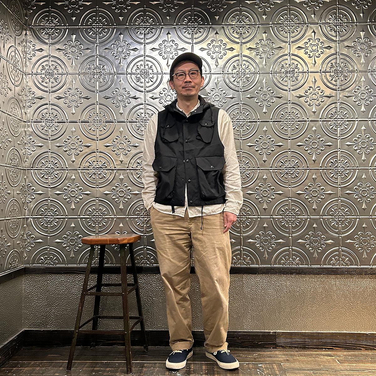 【名作】ENGINEERED GARMENTS ベスト M（L程度） USA製 ENGINEERED GARMENTS (エンジニアドガーメンツ) SW147 FIELD VEST LT