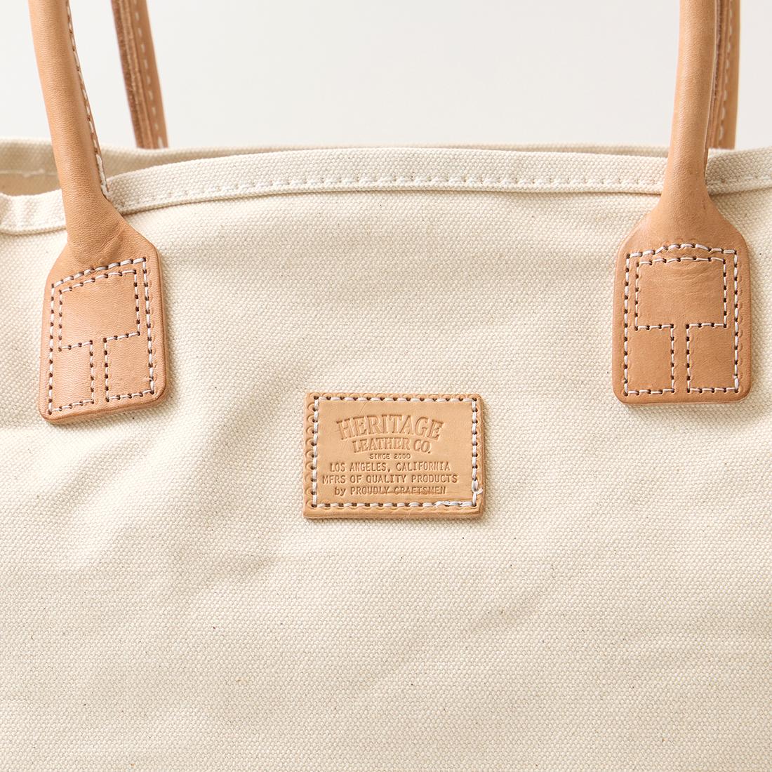 HERITAGE LEATHER (ヘリテイジレザー) CANVAS BOTTOM DAY TOTE