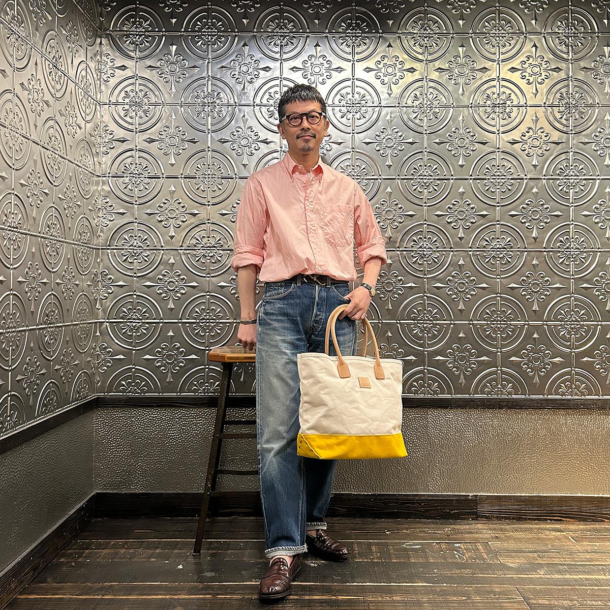 HERITAGE LEATHER (ヘリテイジレザー) CANVAS BOTTOM DAY TOTE